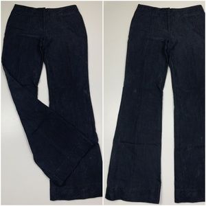 TORY BURCH Wool Silk Blend Patterned Dress Pants